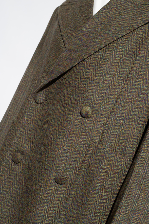 breasted coat givenchy abstract-jacquard - givenchy abstract